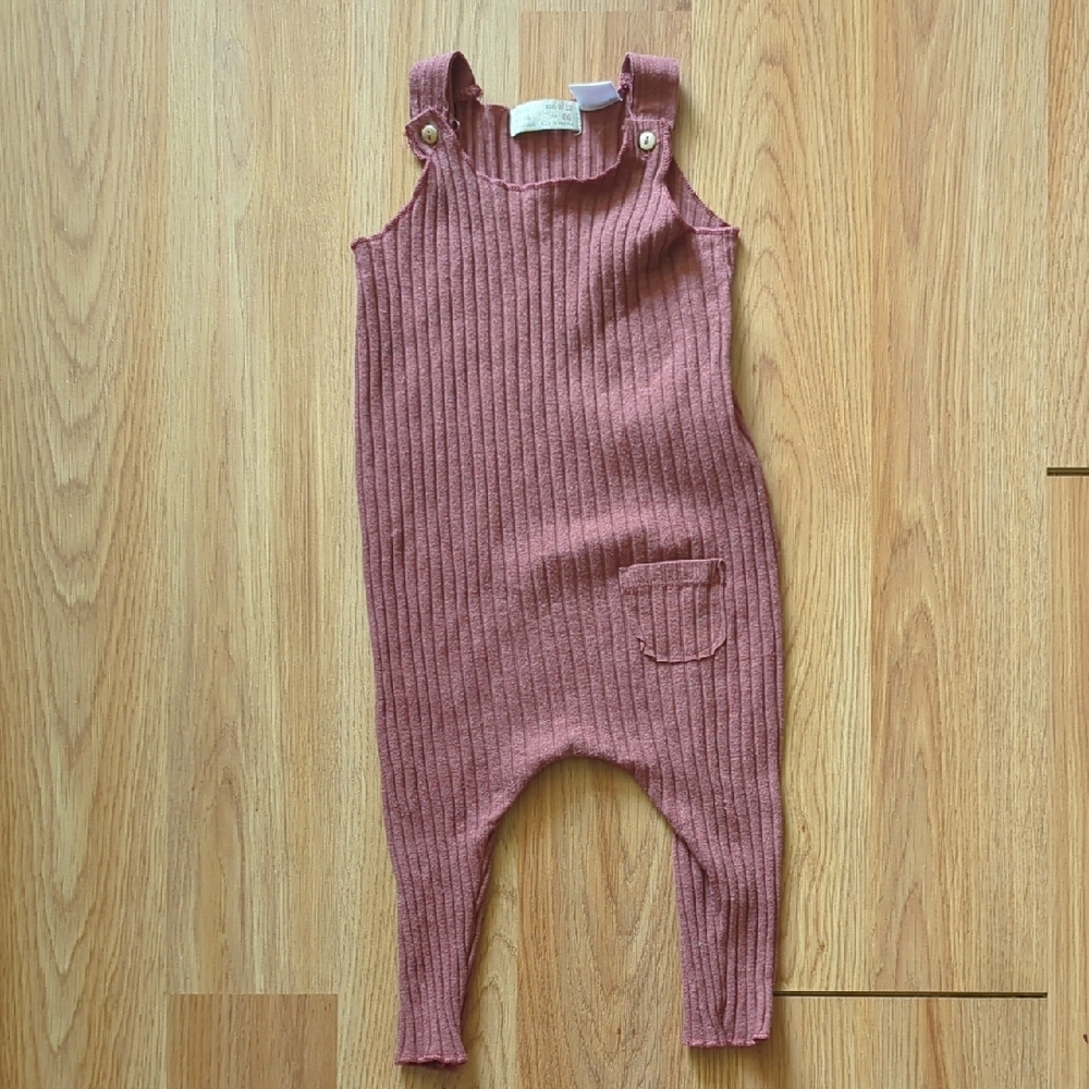 Zara Pink Cozy Knit Romper